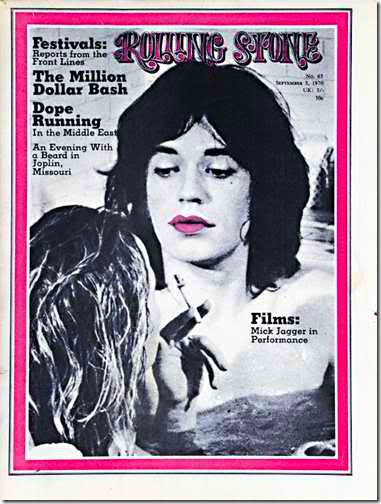 Capa da Rolling Stone em 1970.